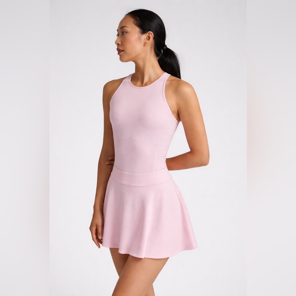 NWT Beyond Yoga Ace Active Dress Pink Sand Rare Sample Size Small